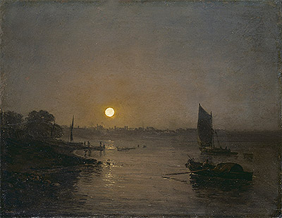 Moonlight (Study at Millbank), 1797 | J. M. W. Turner | Painting Reproduction