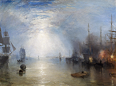 Kohlenarbeiter beim Verladen im Mondschein, 1835 von J. M. W. Turner | Gemälde-Reproduktion
