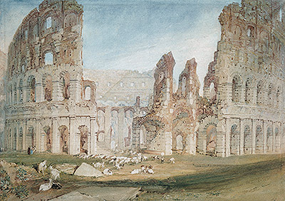 Kolosseum in Rom, n.d. von J. M. W. Turner | Gemälde-Reproduktion