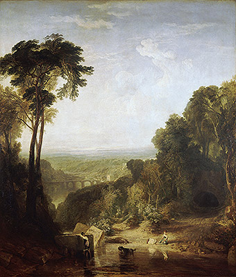 Der Bachübergang, 1815 von J. M. W. Turner | Gemälde-Reproduktion