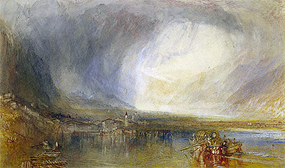 Fluelen from the Lake of Lucerne, 1845 | J. M. W. Turner | Gemälde Reproduktion