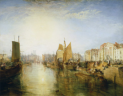 The Harbor of Dieppe, 1826 | J. M. W. Turner | Painting Reproduction