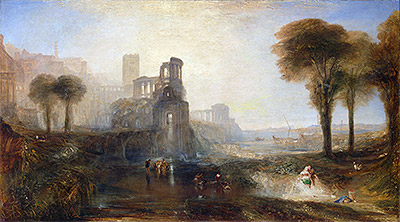 Caligula's Palace and Bridge, 1831 | J. M. W. Turner | Painting Reproduction