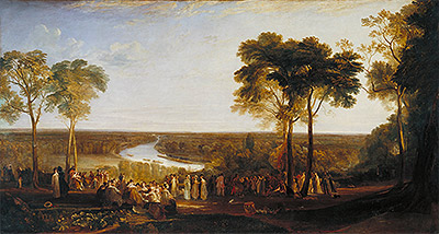 England: Richmond Hill on the Prince Regent's Birthday, 1819 | J. M. W. Turner | Gemälde Reproduktion
