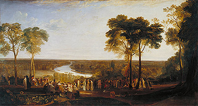 England: Richmond Hill on the Prince Regent's Birthday | J. M. W. Turner | Painting Reproduction