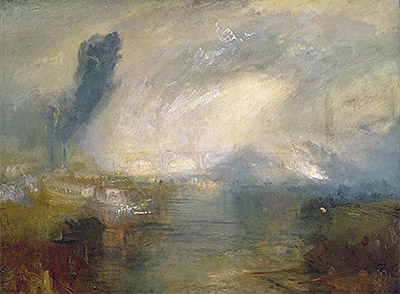 The Thames above Waterloo Bridge, c.1830/35 | J. M. W. Turner | Painting Reproduction