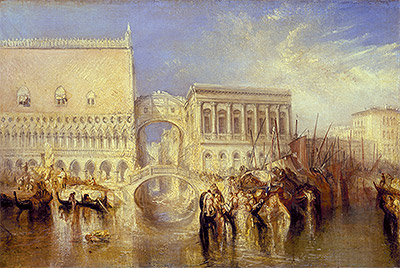 Venice, the Bridge of Sighs, 1840 | J. M. W. Turner | Gemälde Reproduktion