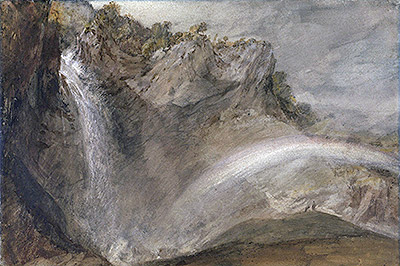 Upper Falls of the Reichenbach, 1802 | J. M. W. Turner | Gemälde Reproduktion