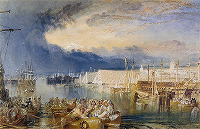 Devonport and Dockyard, Devonshire, c.1825/29 | J. M. W. Turner | Painting Reproduction