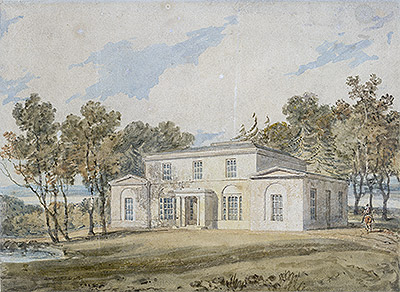 Mansion with Wooded Grounds, undated | J. M. W. Turner | Gemälde Reproduktion