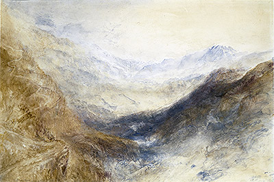 Simplon Pass, c.1850 | J. M. W. Turner | Gemälde Reproduktion