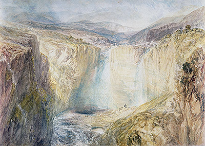 Fall of the Tees, Yorkshire, c.1825/26 by J. M. W. Turner | Painting Reproduction