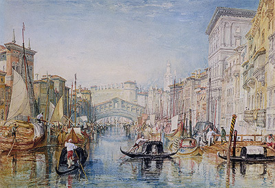 Venice, The Rialto, c.1820/21 by J. M. W. Turner | Painting Reproduction