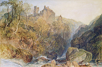 Rosslyn Castle, c.1820 | J. M. W. Turner | Gemälde Reproduktion
