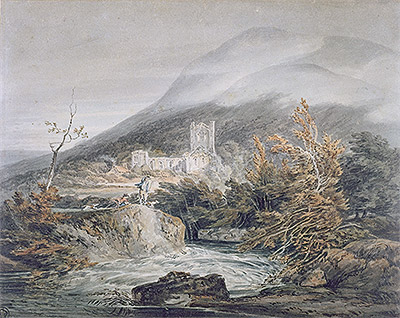 Llanthony Abbey, Monmouthshire, c.1792 | J. M. W. Turner | Gemälde Reproduktion