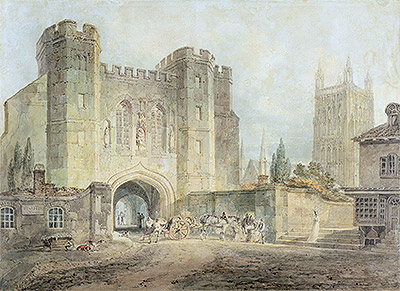 King Edgar's Gate, Worcester, c.1794 | J. M. W. Turner | Gemälde Reproduktion