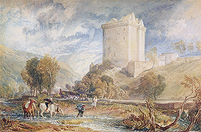 Borthwick Castle, 1818 | J. M. W. Turner | Painting Reproduction