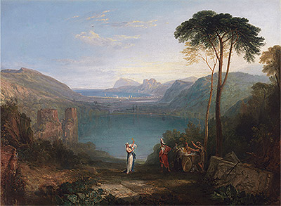 Lake Avernus: Aeneas and the Cumaean Sybil, undated | J. M. W. Turner | Painting Reproduction