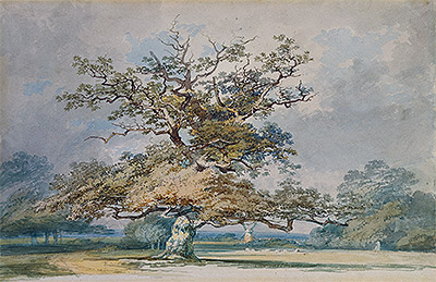 A Landscape with an Old Oak Tree, undated | J. M. W. Turner | Painting Reproduction