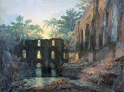Fountains Abbey, undated | J. M. W. Turner | Painting Reproduction