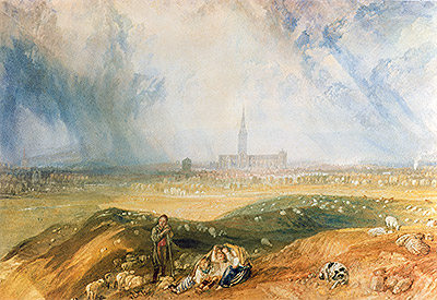 Salisbury Cathedral, undated | J. M. W. Turner | Painting Reproduction