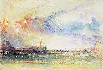 Storm at Sunset, Venice, c.1840 | J. M. W. Turner | Painting Reproduction