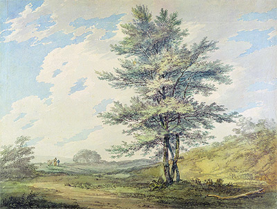Landscape with Trees and Figures, c.1796 | J. M. W. Turner | Painting Reproduction