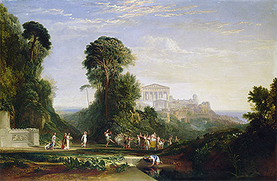 The Temple of Jupiter - Prometheus Restored, undated | J. M. W. Turner | Painting Reproduction