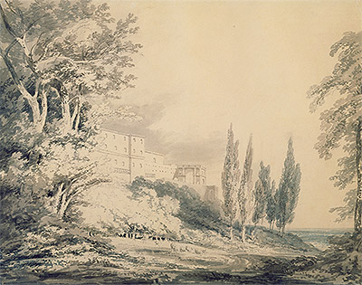 Villa d'Este, c.1796 by J. M. W. Turner | Painting Reproduction