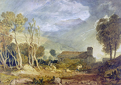 Patterdale Old Church, c.1810/15 by J. M. W. Turner | Painting Reproduction