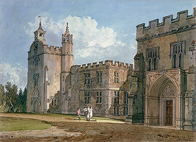The Bishop's Palace, Salisbury, c.1795 by J. M. W. Turner | Painting Reproduction