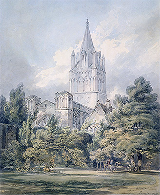 Christ Church, Oxford, 1794 by J. M. W. Turner | Painting Reproduction