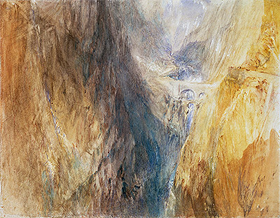 The Devil's Bridge, St. Gotthard, c.1841 by J. M. W. Turner | Painting Reproduction