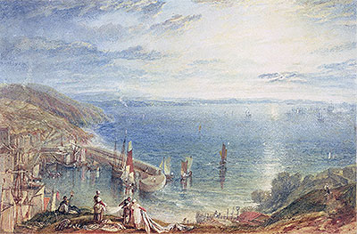 Torbay from Brixham, c.1816/17 by J. M. W. Turner | Painting Reproduction