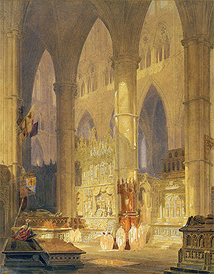 Caen Cathedral, undated | J. M. W. Turner | Gemälde Reproduktion