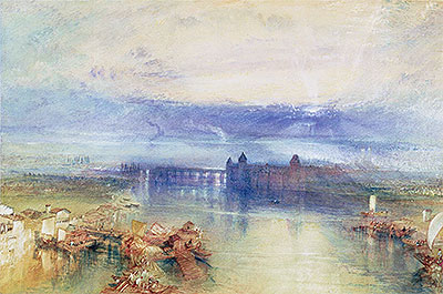 Bodensee, n.d. von J. M. W. Turner | Gemälde-Reproduktion