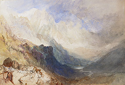 A Scene in the Val d'Aosta, undated | J. M. W. Turner | Gemälde Reproduktion