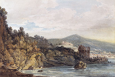 Die Küste bei Vietri, in der Nähe von Salerno, n.d. von J. M. W. Turner | Gemälde-Reproduktion