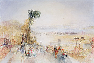 Thunersee, c.1845/51 von J. M. W. Turner | Gemälde-Reproduktion