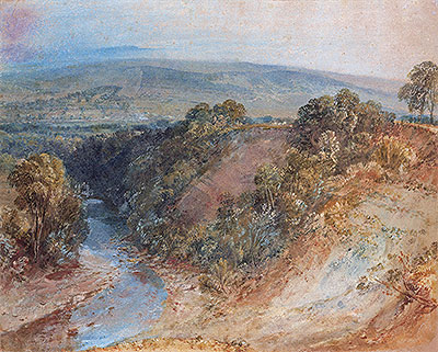 Tal des Washburn, 1818 von J. M. W. Turner | Gemälde-Reproduktion