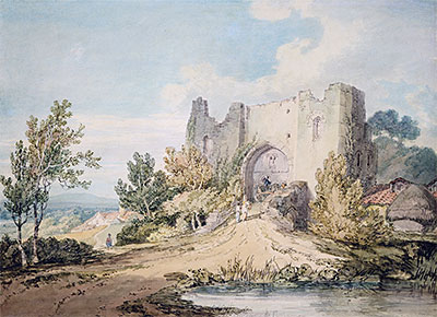 Tor des Llanblethian Castle, 1797 von J. M. W. Turner | Gemälde-Reproduktion
