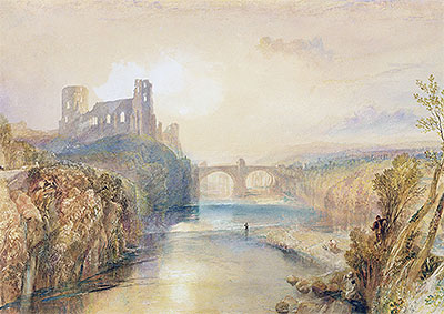 Barnard Castle, n.d. von J. M. W. Turner | Gemälde-Reproduktion
