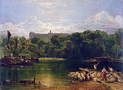 Windsor Castle from the Thames, c.1805 | J. M. W. Turner | Gemälde Reproduktion