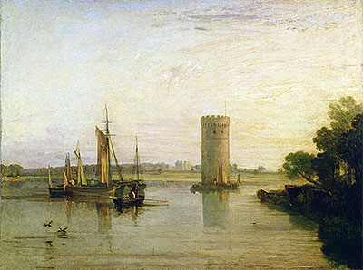 Tabley, the Seat of Sir J.F. Leicester (Calm Morning), c.1809 | J. M. W. Turner | Gemälde Reproduktion
