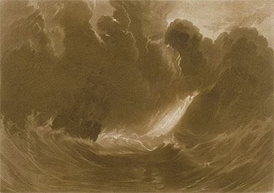 Ship in a Storm, from the (Little Liber), c.1826 | J. M. W. Turner | Gemälde Reproduktion