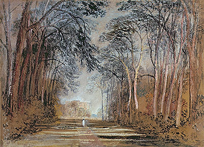 Farnley Avenue, Farnley Hall, Yorkshire, undated | J. M. W. Turner | Gemälde Reproduktion