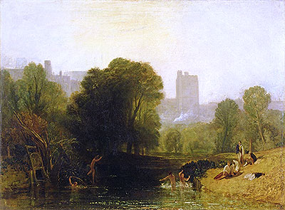 Near the Thames Lock, Windsor, c.1809 | J. M. W. Turner | Gemälde Reproduktion