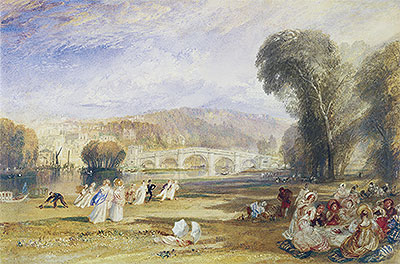 Richmond Hill and Bridge, Surrey, c.1831 | J. M. W. Turner | Painting Reproduction