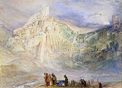 Wilderness at Engedi and Convent of Santa Saba, undated | J. M. W. Turner | Painting Reproduction
