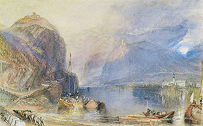 Der Drachenfels, Deutschland | J. M. W. Turner | Gemälde Reproduktion